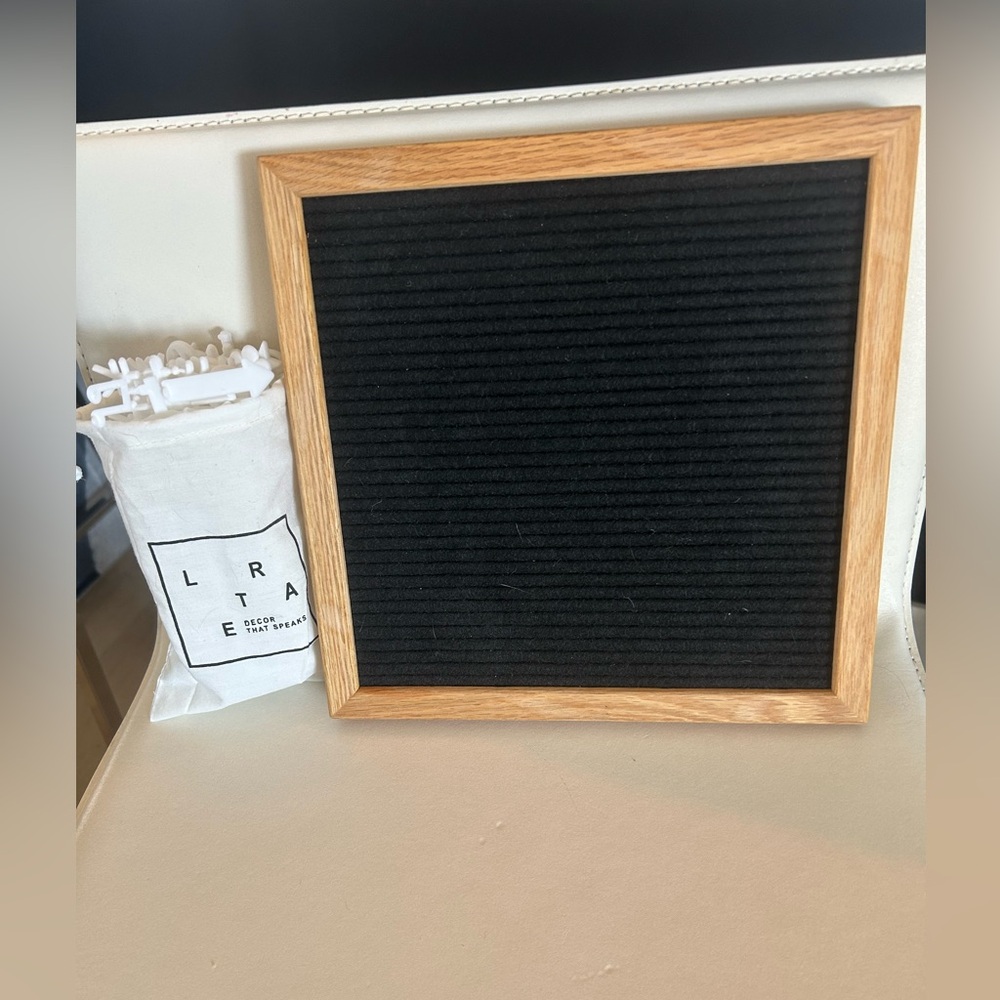 Letter Board! Bag of mostly unused letters included!